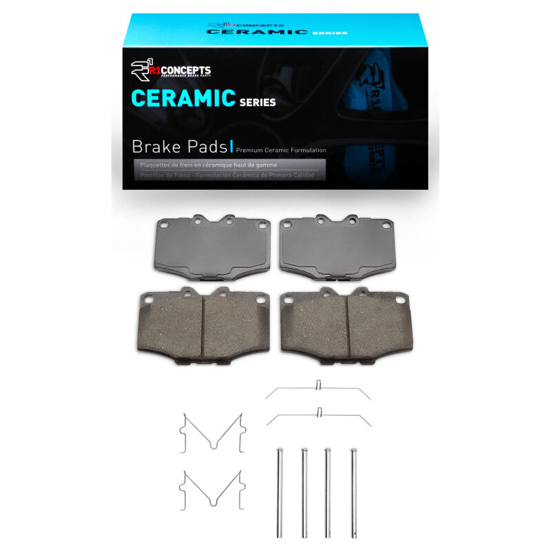 R1 1976-1989 Toyota 4Runner Front R1 Ceramic Pads & Hardware Kit-Brake Pads - OE-Grocery Getter Performance