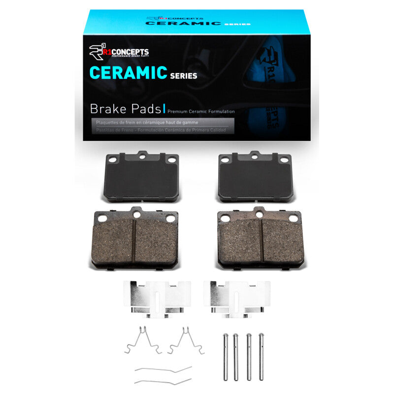 R1 1981-1983 Toyota Corolla (US/Canada) Front R1 Ceramic Pads & Hardware Kit-Brake Pads - OE-Grocery Getter Performance