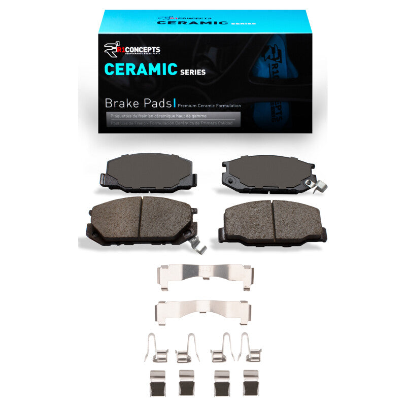 R1 1982-1985 Toyota Celica Front R1 Ceramic Pads & Hardware Kit-Brake Pads - OE-Grocery Getter Performance