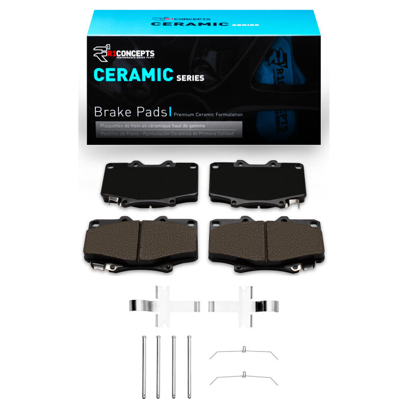 R1 1990-1992 Toyota Land Cruiser Front R1 Ceramic Pads & Hardware Kit-Brake Pads - OE-Grocery Getter Performance