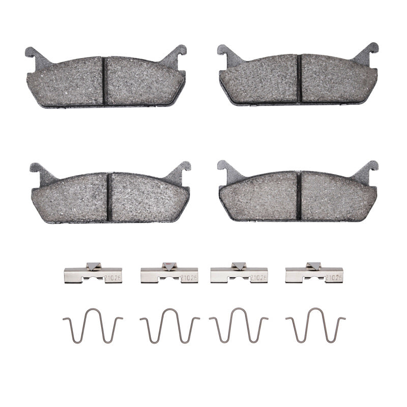 R1 1990-1996 Ford Escort Rear R1 Semi Met Pads & Hardware Kit-Brake Pads - OE-Grocery Getter Performance