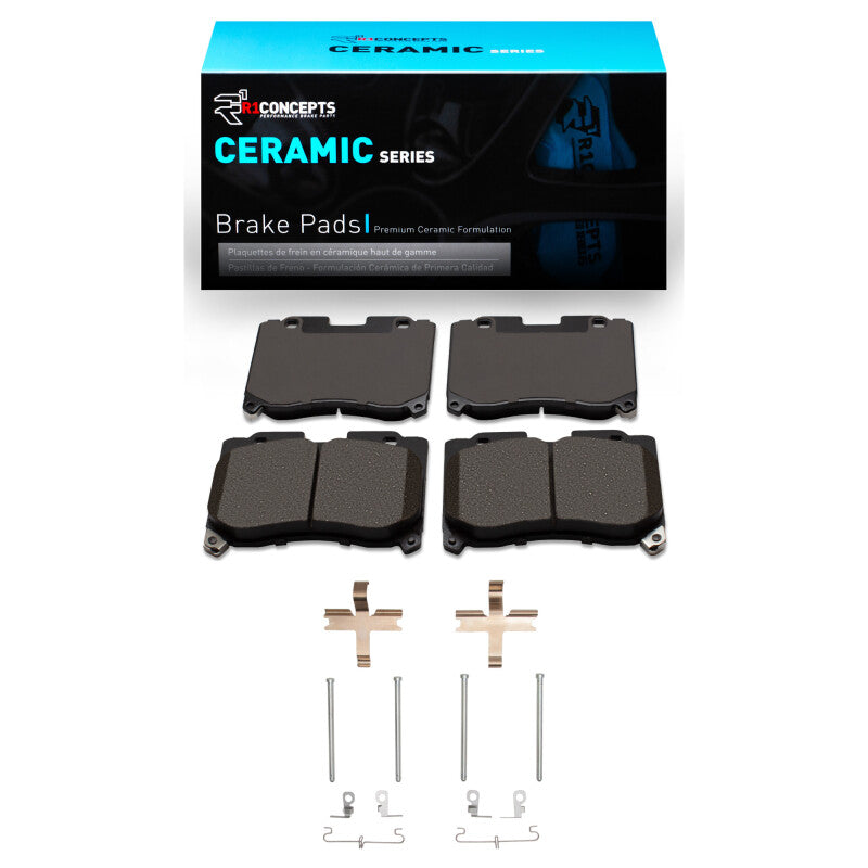 R1 1993-1998 Toyota Supra Front R1 Ceramic Pads & Hardware Kit-Brake Pads - OE-Grocery Getter Performance