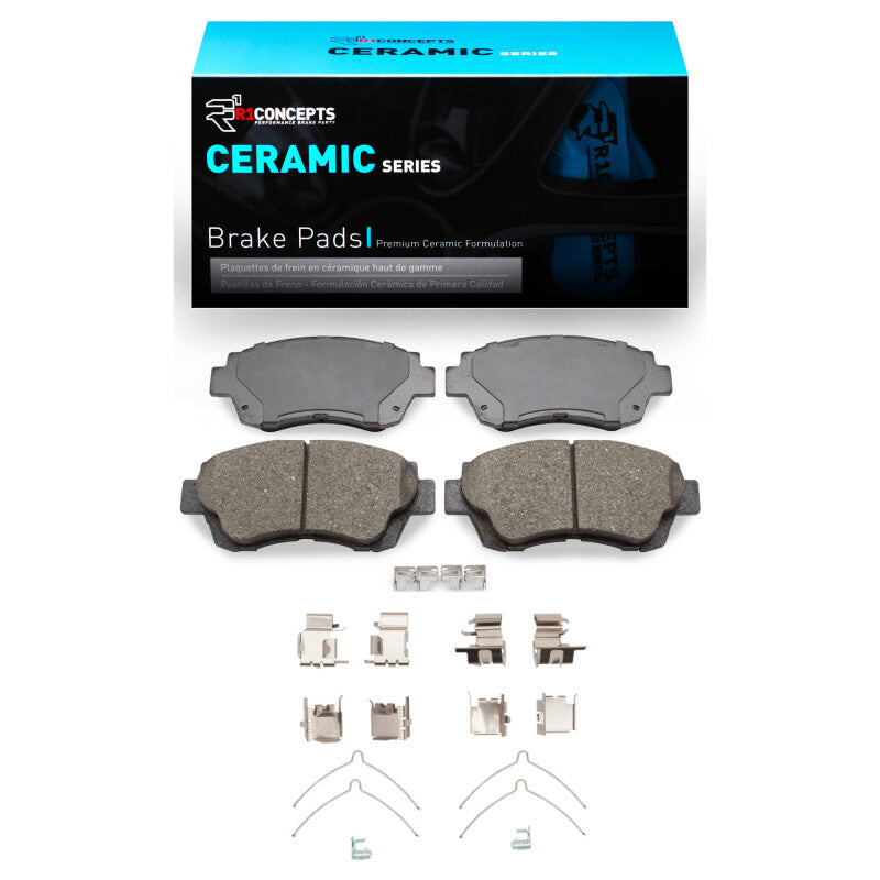 R1 1995-2003 Toyota Camry Front R1 Ceramic Pads & Hardware Kit-Brake Pads - OE-Grocery Getter Performance