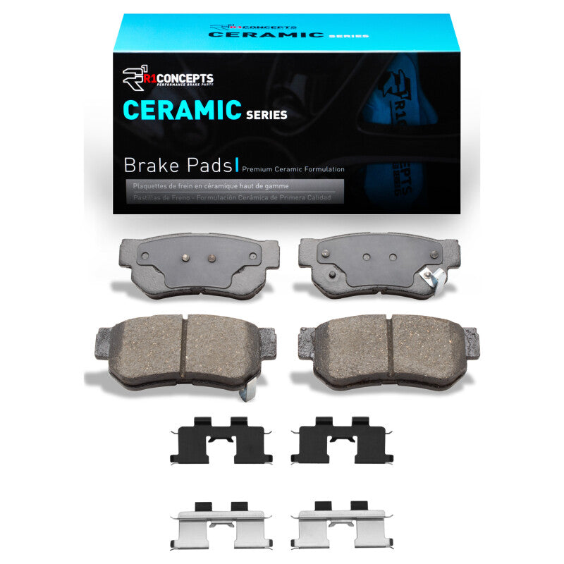 R1 1999-2010 Hyundai XG350 Rear R1 Ceramic Pads & Hardware Kit-Brake Pads - OE-Grocery Getter Performance