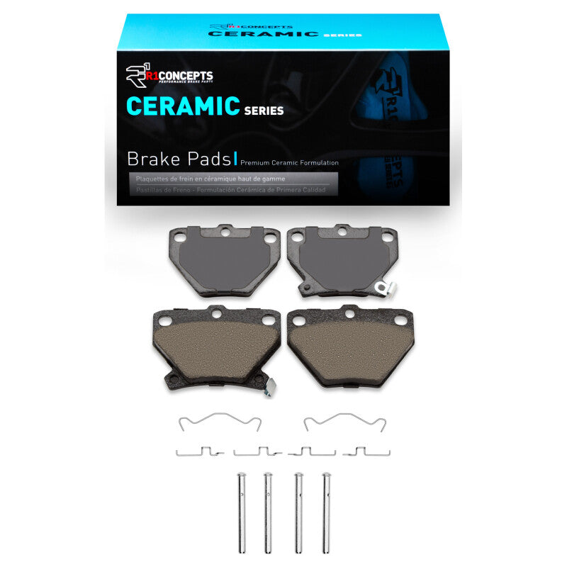 R1 2000-2008 Pontiac Vibe Rear R1 Ceramic Pads & Hardware Kit-Brake Pads - OE-Grocery Getter Performance
