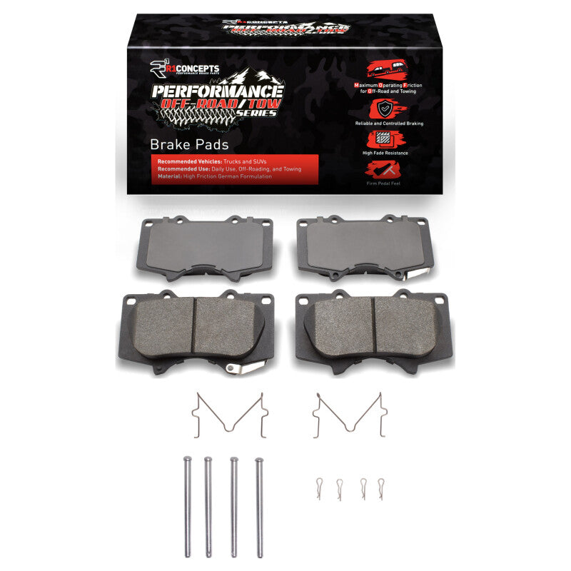 R1 2000-2025 JAC Frison Front Performance Off-Road/Tow Brake Pads & Hardware Kit-Brake Pads - Performance-Grocery Getter Performance