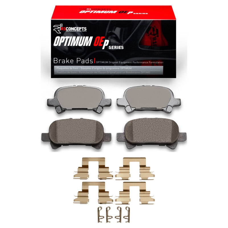 R1 2002-2008 Toyota AVALON Rear R1 Optimum OE Pads & Hardware Kit-Brake Pads - OE-Grocery Getter Performance