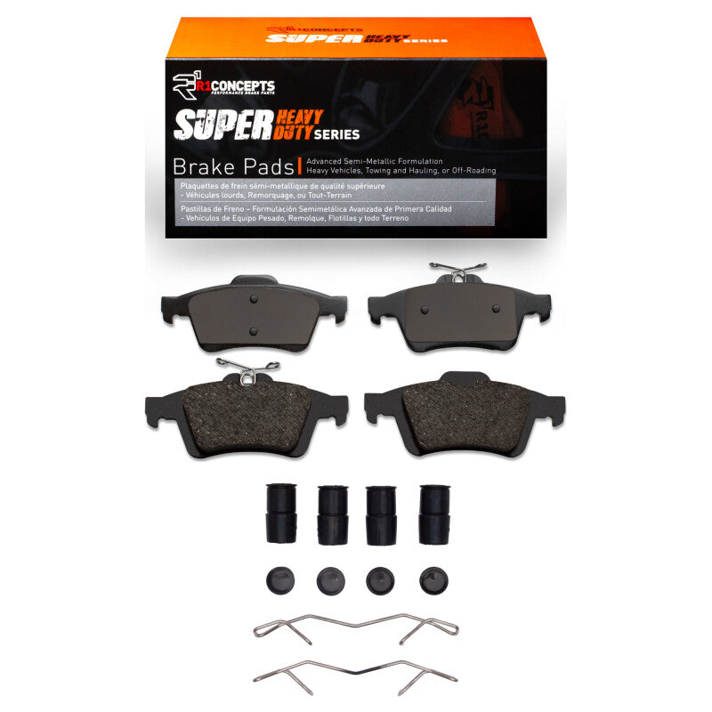 R1 2003-2023 Cadillac BLS (Mexico) Rear R1 Super Duty Pads & Hardware Kit-Brake Pads - Performance-Grocery Getter Performance