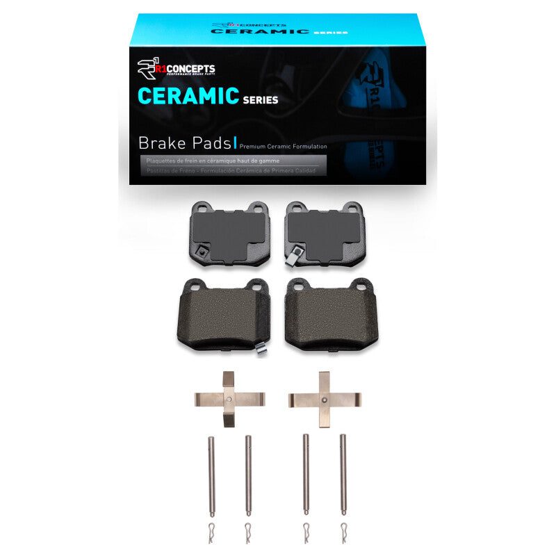 R1 2003-2025 Infiniti G35 Rear R1 Ceramic Pads & Hardware Kit-Brake Pads - OE-Grocery Getter Performance