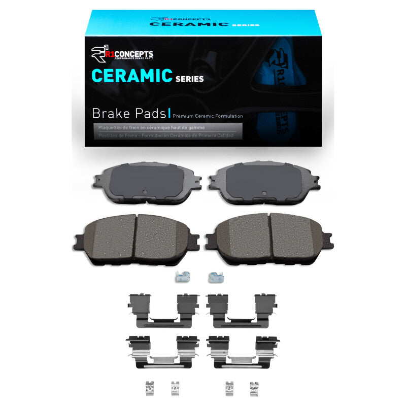 R1 2005-2015 Toyota Tacoma Front R1 Ceramic Pads & Hardware Kit-Brake Pads - OE-Grocery Getter Performance