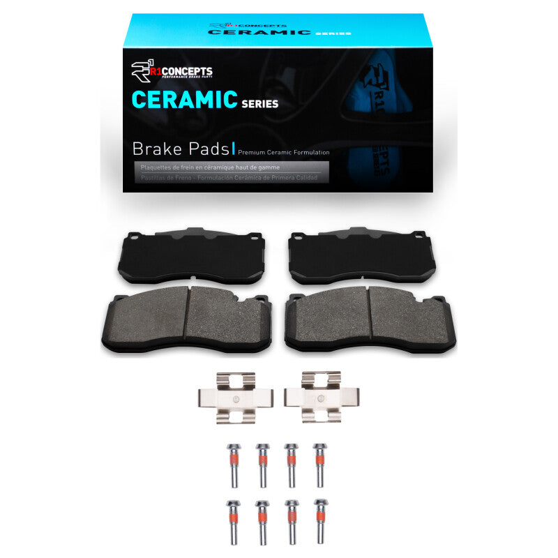 R1 2006-2013 BMW 135I Front R1 Ceramic Pads & Hardware Kit-Brake Pads - OE-Grocery Getter Performance