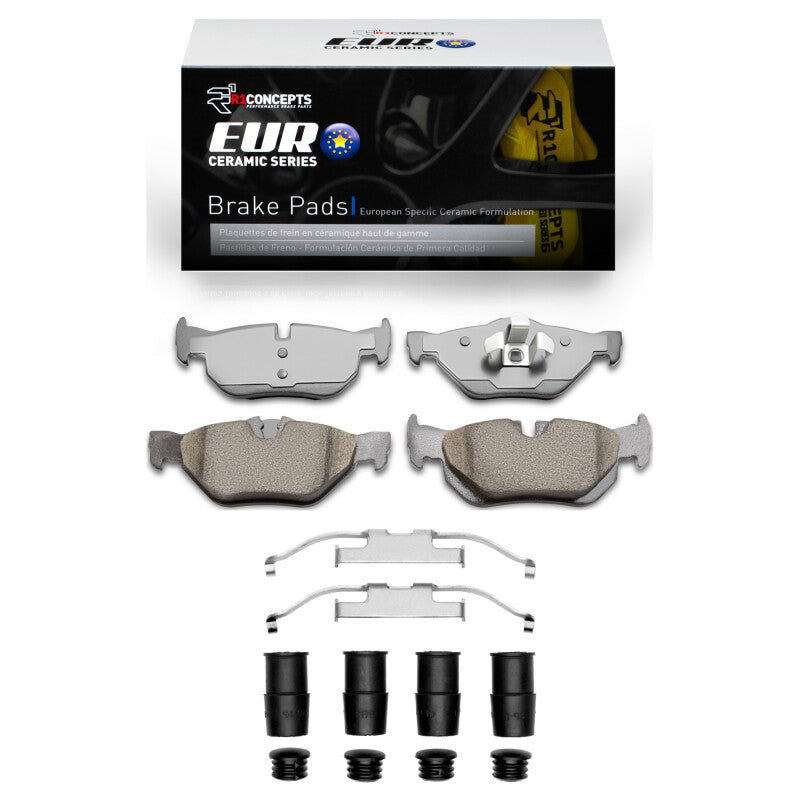 R1 2006-2015 BMW 125i (Mexico) Rear R1 Euro Ceramic Pads & Hardware Kit-Brake Pads - OE-Grocery Getter Performance