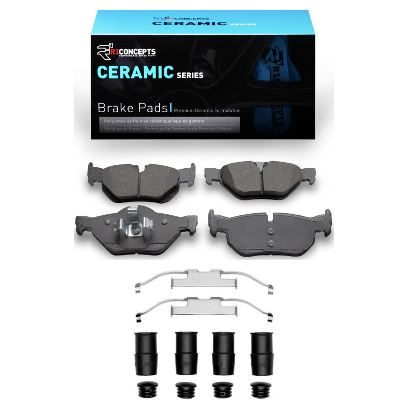 R1 2006-2015 BMW 328I Rear R1 Ceramic Pads & Hardware Kit-Brake Pads - OE-Grocery Getter Performance