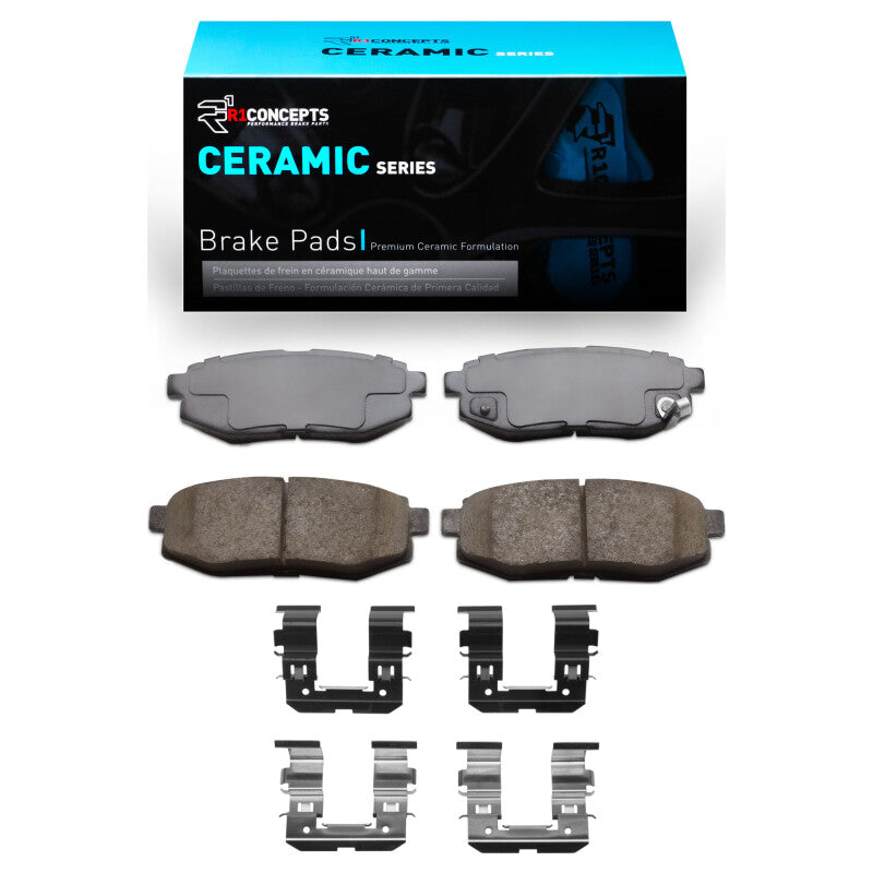 R1 2006-2025 Scion FR-S Rear R1 Ceramic Pads & Hardware Kit-Brake Pads - OE-Grocery Getter Performance