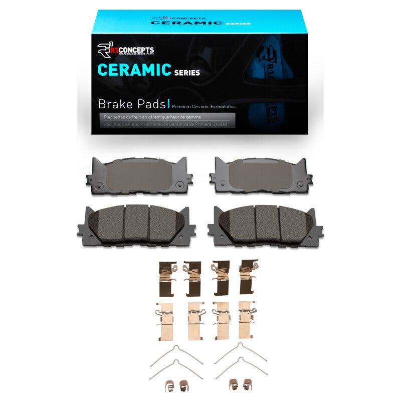 R1 2007-2018 Lexus ES350 Front R1 Ceramic Pads & Hardware Kit-Brake Pads - OE-Grocery Getter Performance