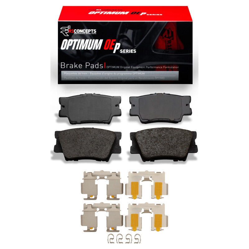 R1 2007-2024 Lexus ES300H Rear R1 Optimum OE Pads & Hardware Kit-Brake Pads - OE-Grocery Getter Performance