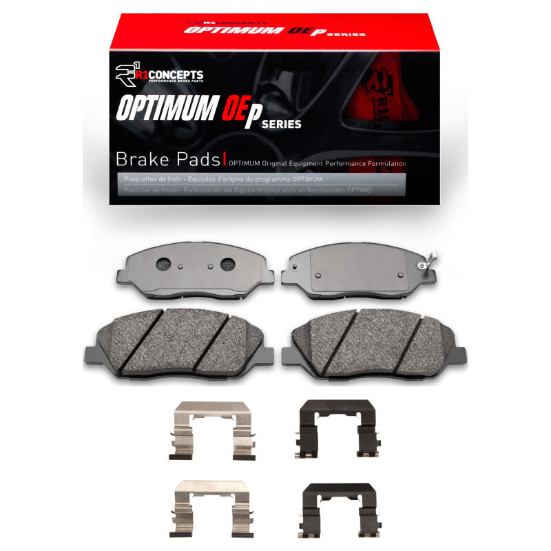 R1 2009-2011 Hyundai Genesis Sedan Front R1 Optimum OE Pads & Hardware Kit-Brake Pads - OE-Grocery Getter Performance