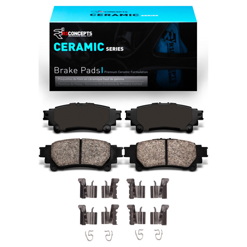 R1 2010-2020 Lexus RX450h Rear R1 Ceramic Pads & Hardware Kit-Brake Pads - OE-Grocery Getter Performance