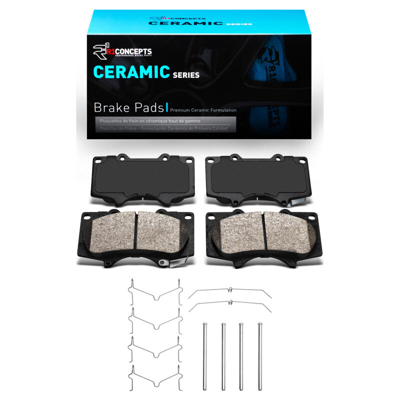 R1 2010-2024 Lexus GX460 Front R1 Ceramic Pads & Hardware Kit-Brake Pads - OE-Grocery Getter Performance