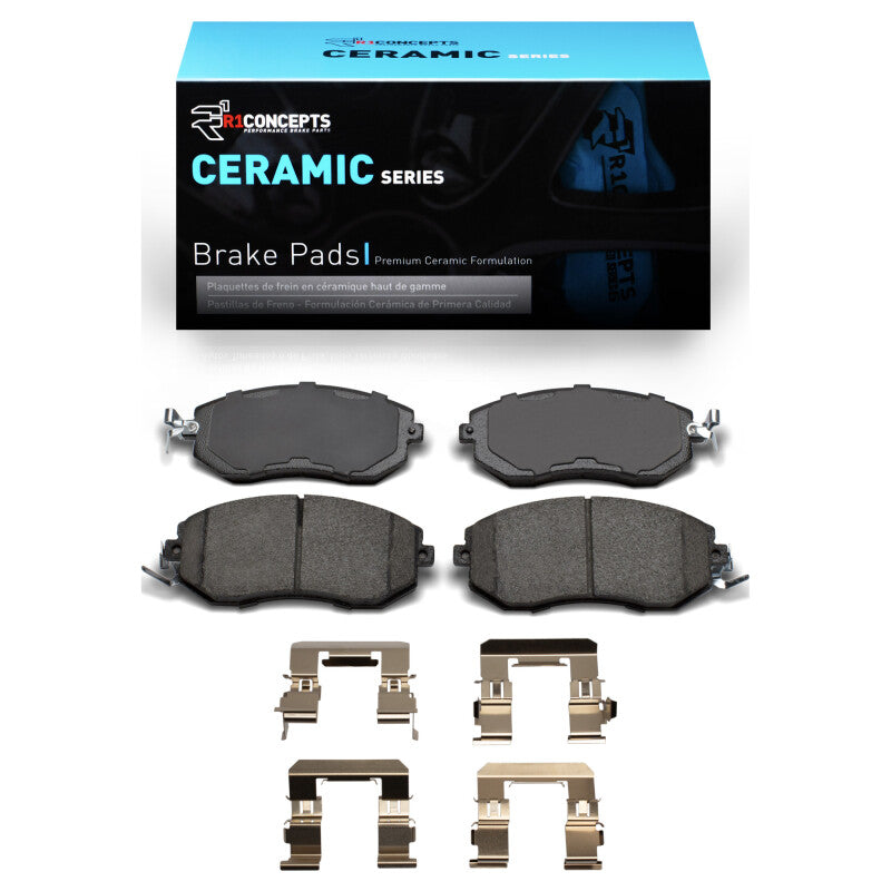 R1 2010-2025 Scion FR-S Front R1 Ceramic Pads & Hardware Kit-Brake Pads - OE-Grocery Getter Performance