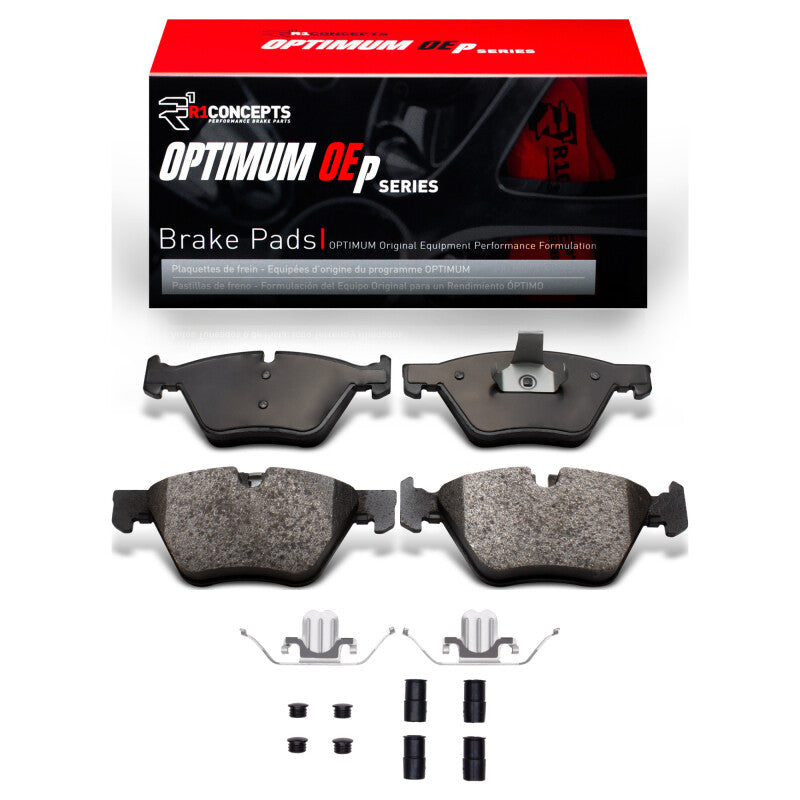 R1 2011-2016 BMW X1 (USA/Canada) Front R1 Optimum OE Pads & Hardware Kit-Brake Pads - OE-Grocery Getter Performance