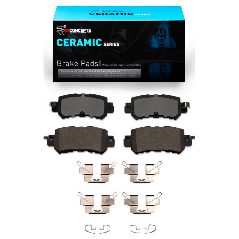 R1 2013-2018 Mazda CX-5 Rear R1 Ceramic Pads & Hardware Kit-Brake Pads - OE-Grocery Getter Performance