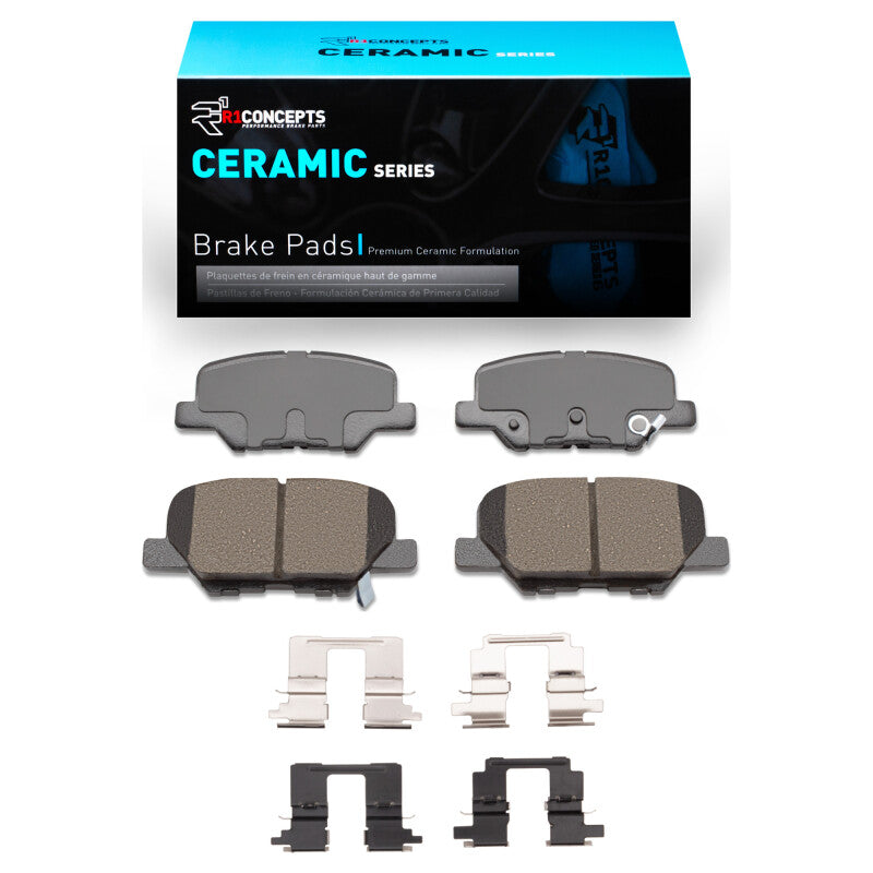 R1 2014-2018 Mazda 3 Rear R1 Ceramic Pads & Hardware Kit-Brake Pads - OE-Grocery Getter Performance