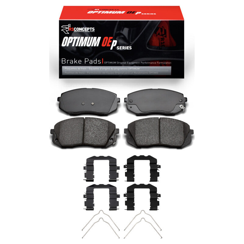 R1 2015-2023 Hyundai Sonata Front R1 Optimum OE Pads & Hardware Kit-Brake Pads - OE-Grocery Getter Performance