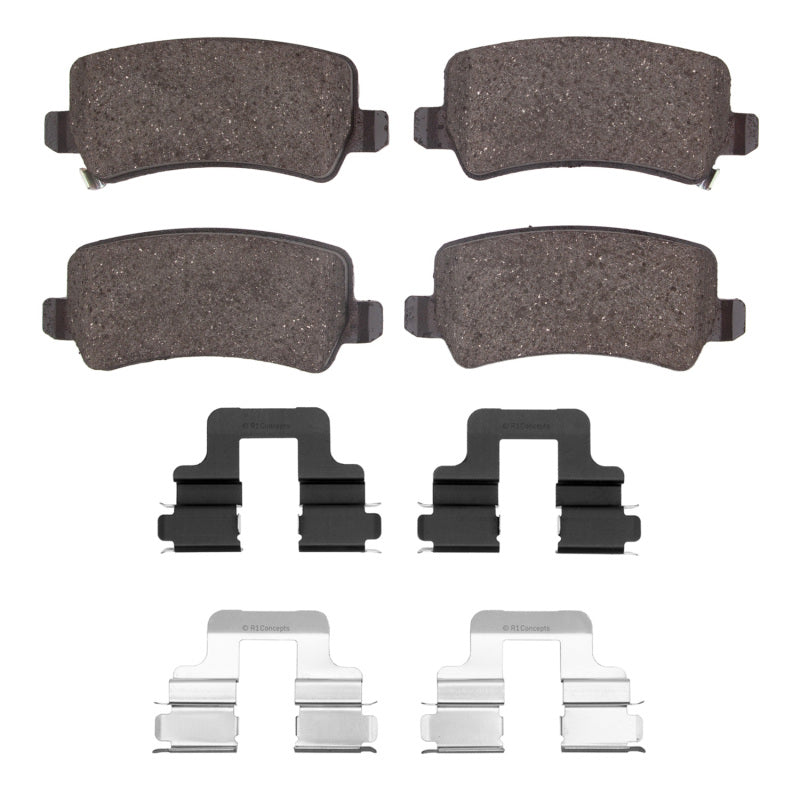 R1 2016-2017 Hyundai AZERA Rear R1 Ceramic Pads & Hardware Kit-Brake Pads - OE-Grocery Getter Performance