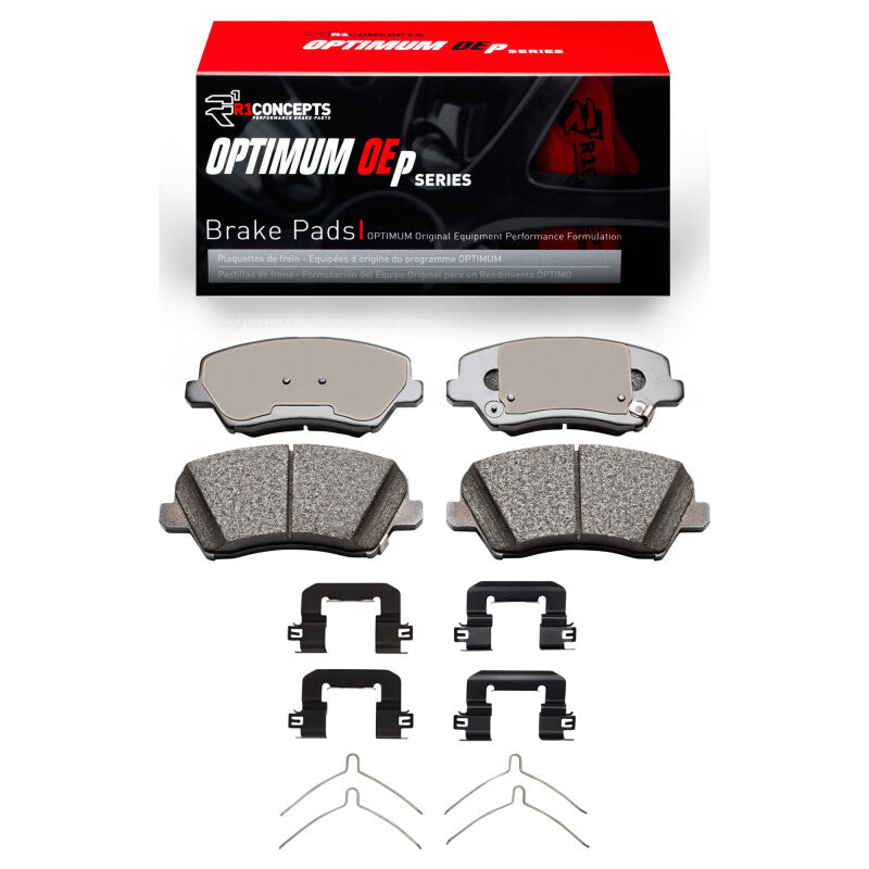 R1 2016-2021 Hyundai Veloster Front R1 Optimum OE Pads & Hardware Kit-Brake Pads - OE-Grocery Getter Performance