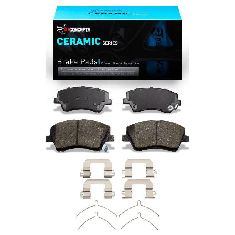 R1 2017-2022 Hyundai Elantra Front R1 Ceramic Pads & Hardware Kit-Brake Pads - OE-Grocery Getter Performance