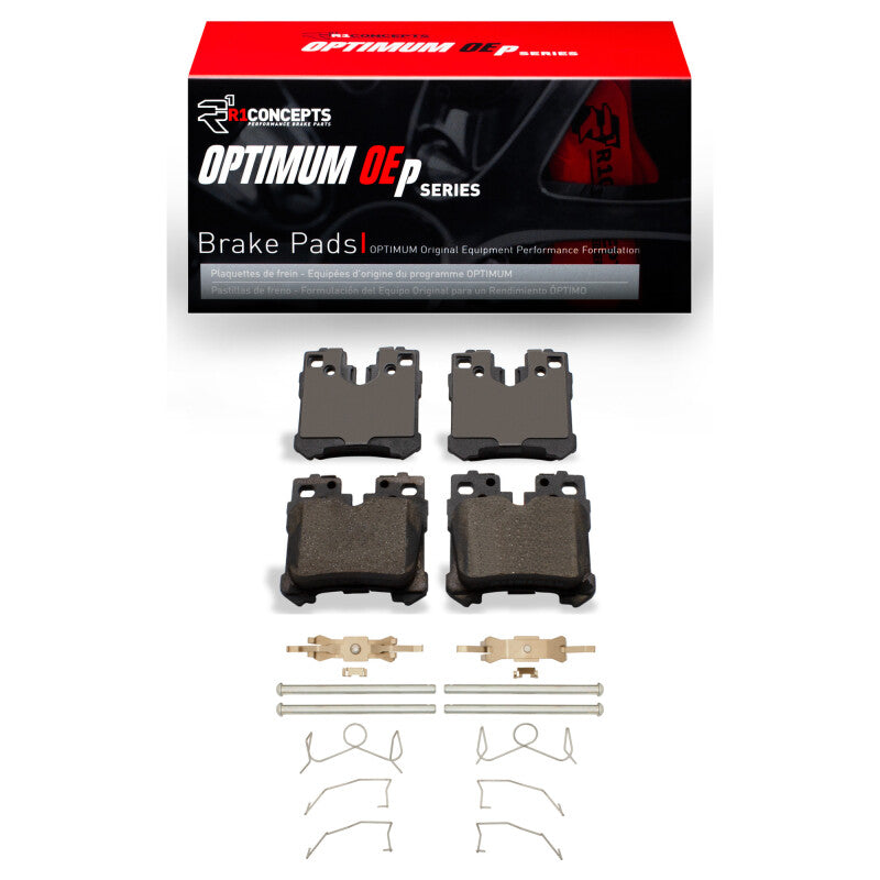 R1 2018-2025 Lexus LS500h Rear R1 Optimum OE Pads & Hardware Kit-Brake Pads - OE-Grocery Getter Performance