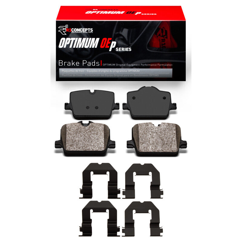 R1 2019-2024 BMW 330I xDrive Sedan Rear R1 Optimum OE Pads & Hardware Kit-Brake Pads - OE-Grocery Getter Performance