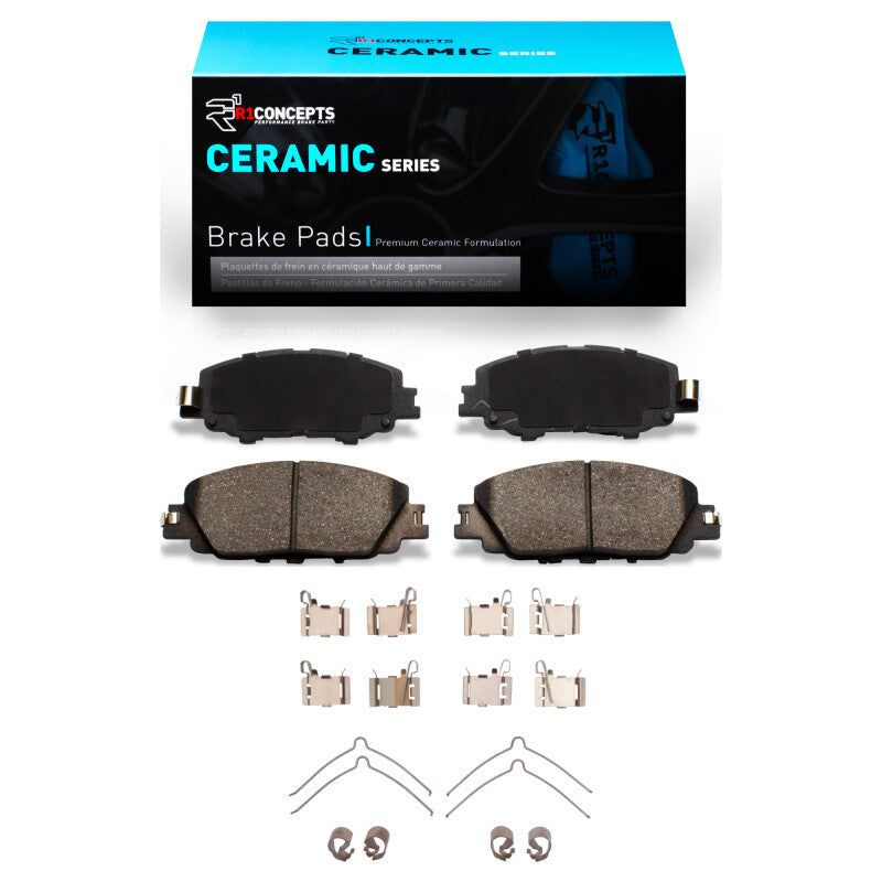 R1 2019-2025 Toyota Corolla (Mexico) Front R1 Ceramic Pads & Hardware Kit-Brake Pads - OE-Grocery Getter Performance