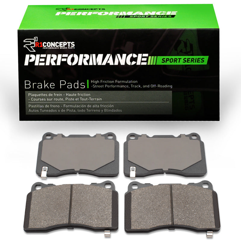 R1 2025 Honda Civic Type-R Front R1 Performance Sport Pads-Brake Pads - Performance-Grocery Getter Performance