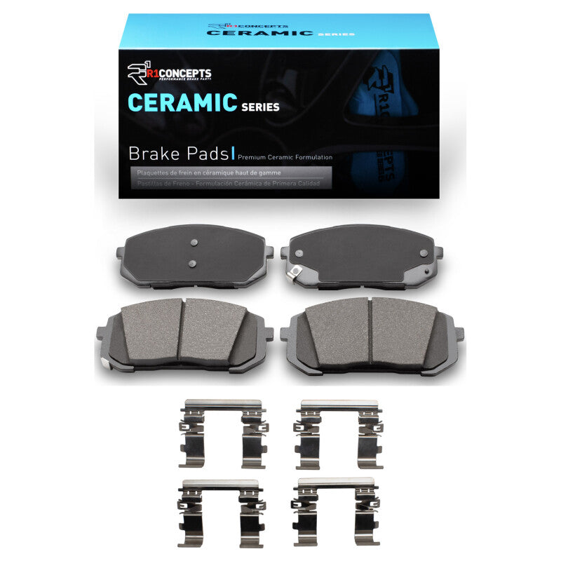 R1 21-25 Hyundai Elantra Front Ceramic Pads & Hardware Kit-Brake Pads - OE-Grocery Getter Performance