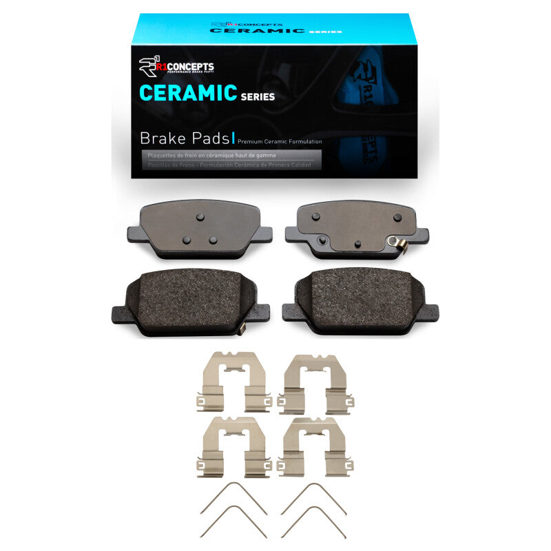 R1 -25 Hyundai Santa Fe Rear Ceramic Pads & Hardware Kit-Brake Pads - OE-Grocery Getter Performance