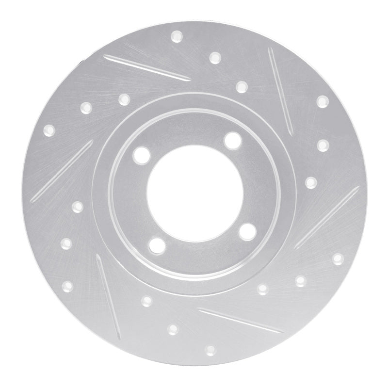 R1 70-79 Toyota Carina Front Left Drilled & Slotted Silver Brake Rotor-Brake Rotors - Slot & Drilled-Grocery Getter Performance