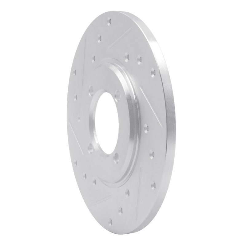 R1 70-79 Toyota Carina Front Left Drilled & Slotted Silver Brake Rotor-Brake Rotors - Slot & Drilled-Grocery Getter Performance