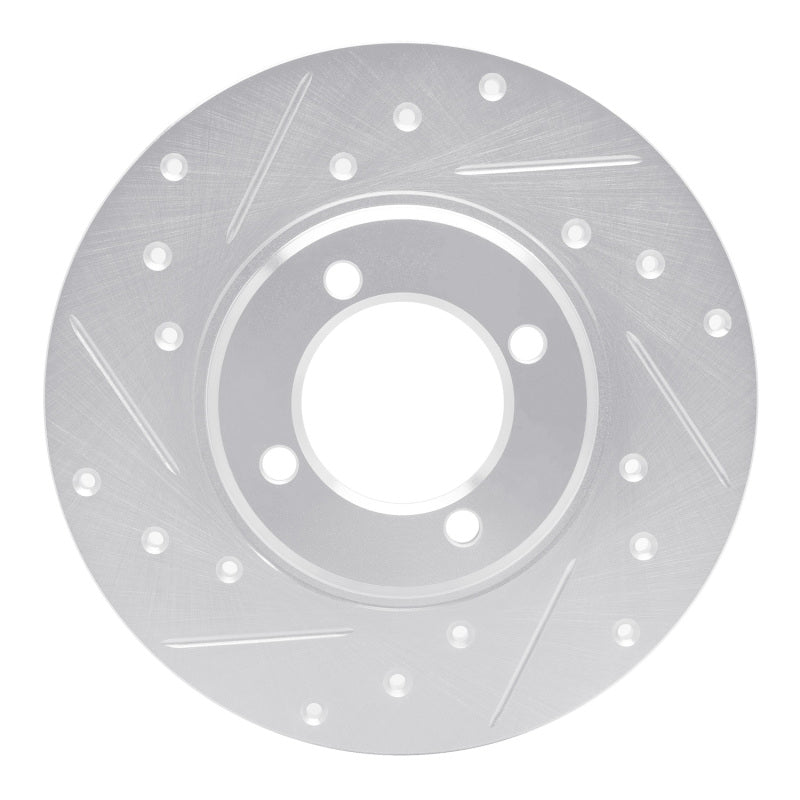 R1 70-79 Toyota Carina Front Left Drilled & Slotted Silver Brake Rotor-Brake Rotors - Slot & Drilled-Grocery Getter Performance