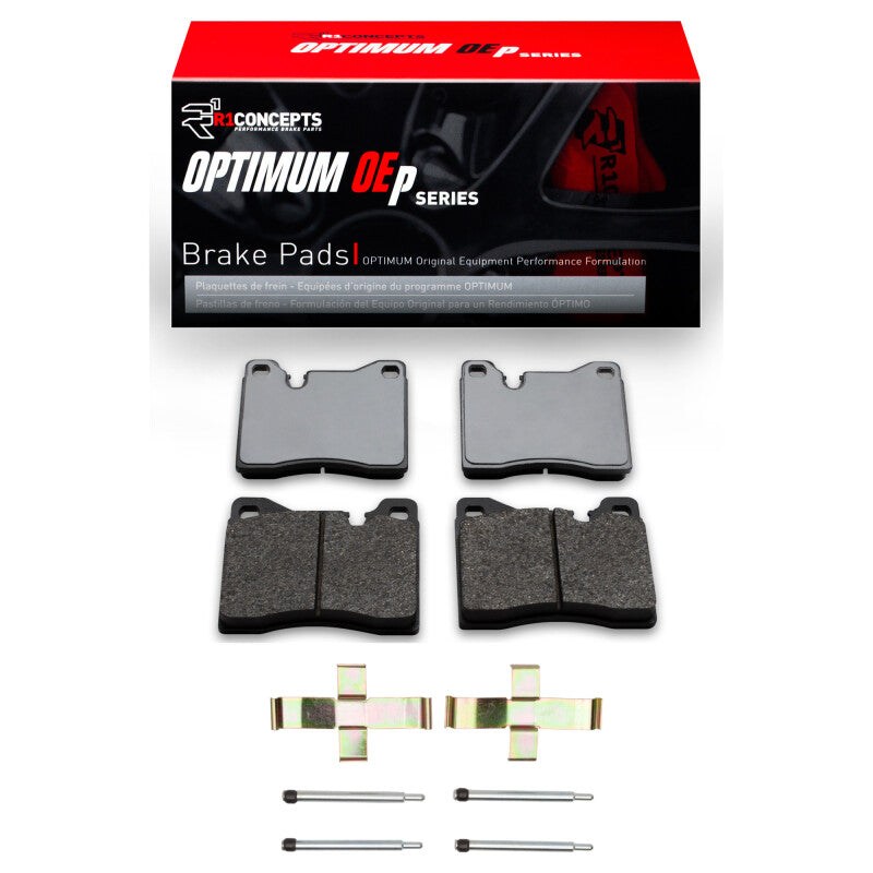 R1 76-76 BMW 530I Front Optimum OE Pads & Hardware Kit-Brake Pads - OE-Grocery Getter Performance
