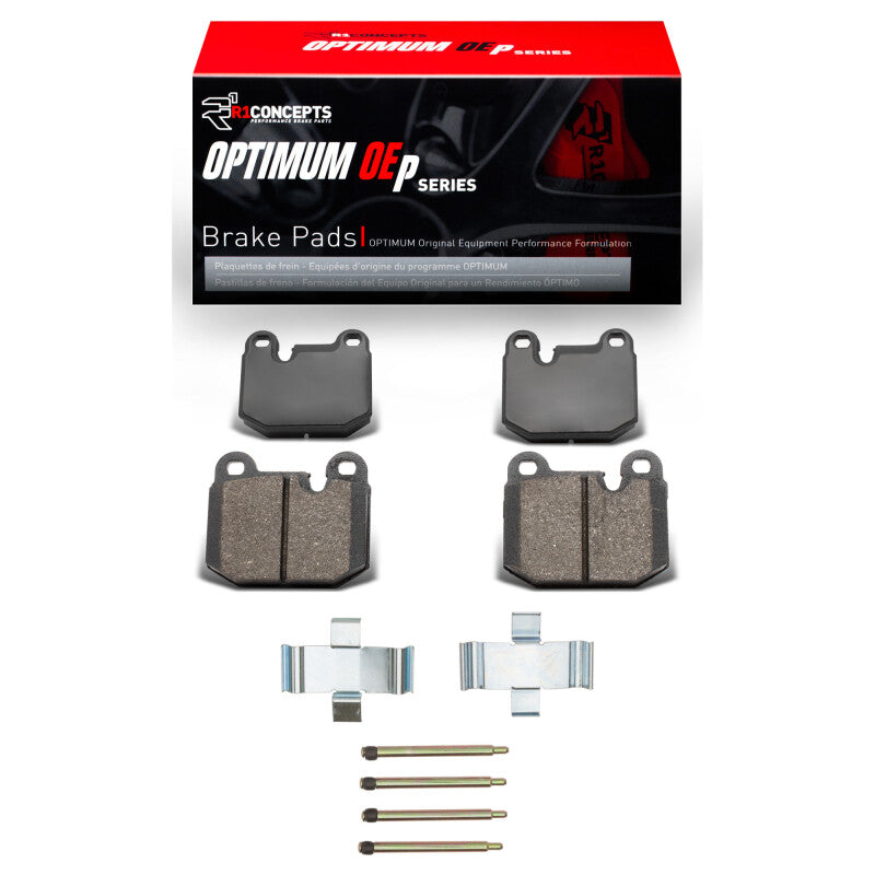 R1 76-77 BMW 320I (USA/Canada) Front Optimum OE Pads & Hardware Kit-Brake Pads - OE-Grocery Getter Performance