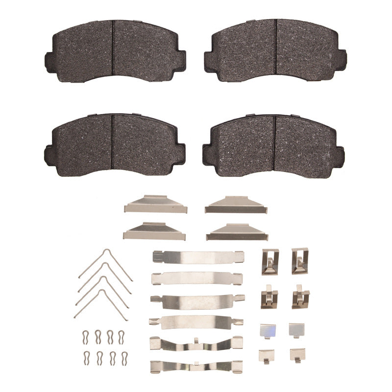 R1 76-83 Dodge Colt Front Semi Met Pads & Hardware Kit-Brake Pads - OE-Grocery Getter Performance