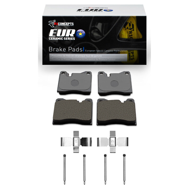 R1 76-86 BMW 528I Front Euro Ceramic Pads & Hardware Kit-Brake Pads - OE-Grocery Getter Performance