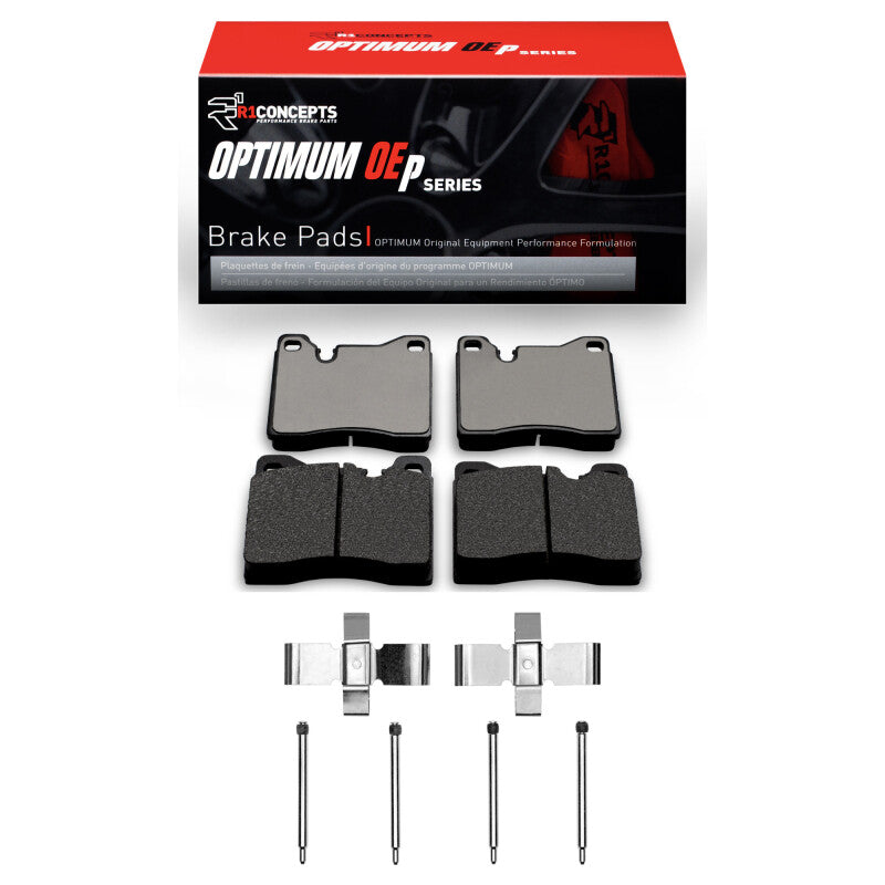 R1 76-86 BMW 630CSI Front Optimum OE Pads & Hardware Kit-Brake Pads - OE-Grocery Getter Performance
