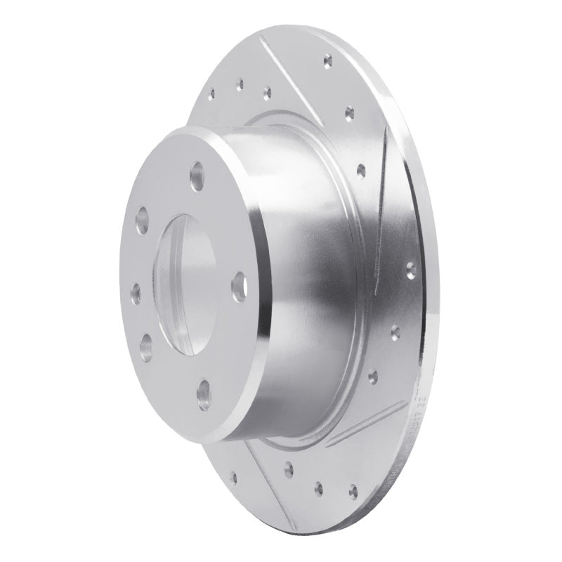 R1 78-81 BMW 733I Rear Right Drilled & Slotted Silver Brake Rotor-Brake Rotors - Slot & Drilled-Grocery Getter Performance