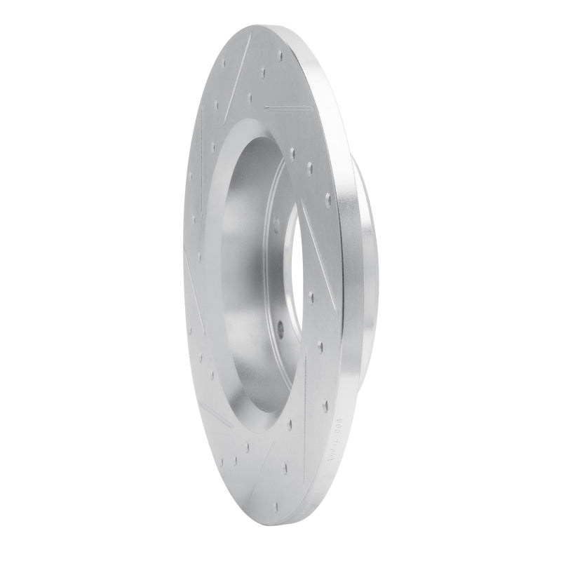 R1 79-80 Toyota Pickup Front Right Drilled & Slotted Silver Brake Rotor-Brake Rotors - Slot & Drilled-Grocery Getter Performance