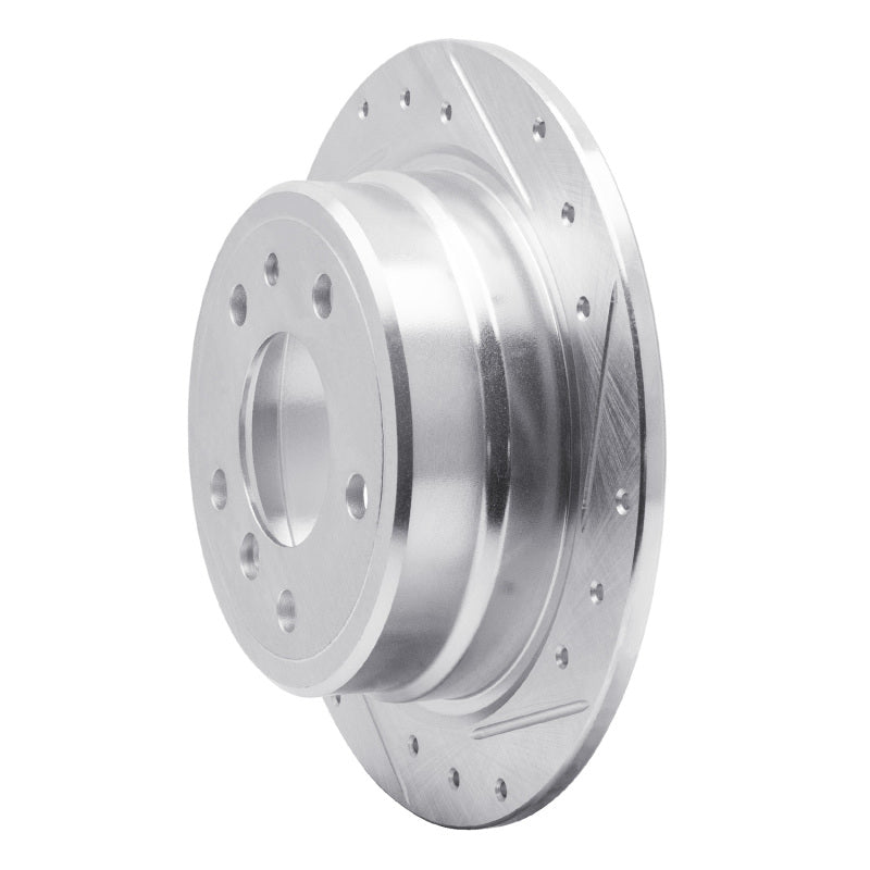 R1 81-86 BMW 733I Rear Right Drilled & Slotted Silver Brake Rotor-Brake Rotors - Slot & Drilled-Grocery Getter Performance