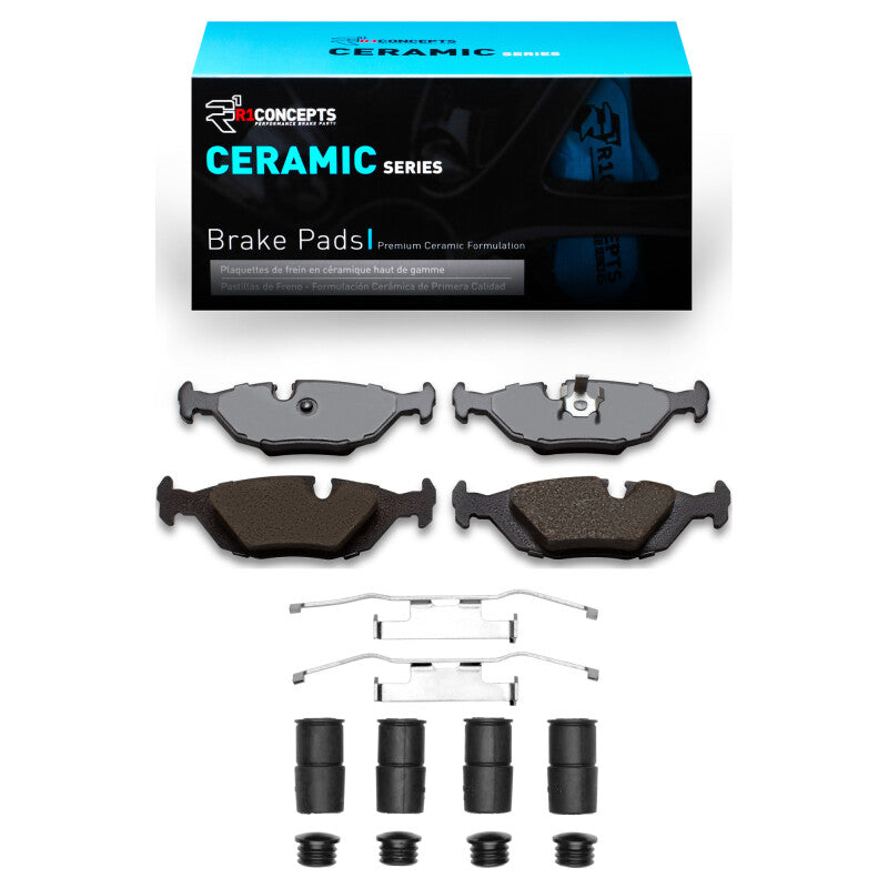 R1 81-91 BMW 325IX Rear Ceramic Pads & Hardware Kit-Brake Pads - OE-Grocery Getter Performance