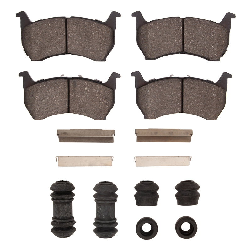 R1 83-87 Mazda 626 Front Semi Met Pads & Hardware Kit-Brake Pads - OE-Grocery Getter Performance